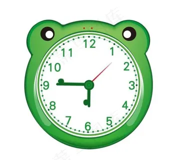 卡通闹钟矢量图