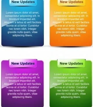 Web模板元素矢量集