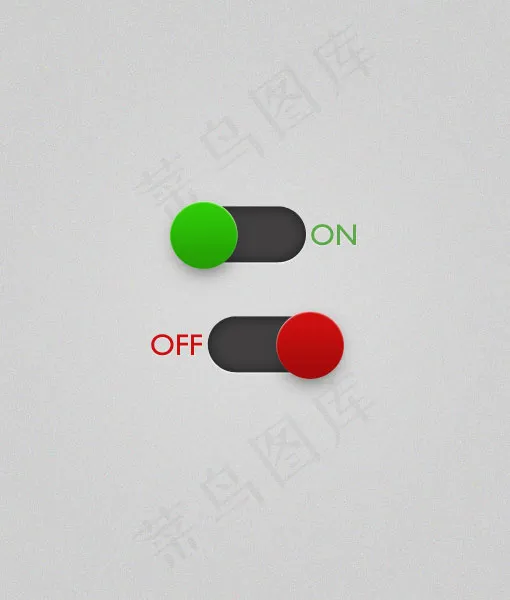 绿色红色按钮psd模版下载