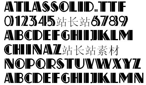 AtlasSolid 英文字体下载