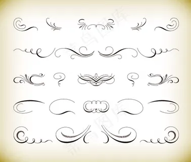 花纹装饰矢量图素材 花纹装饰矢量图素材