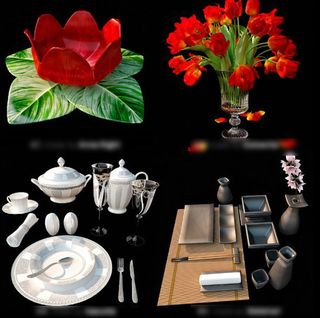 室内陈设3d模型免费下载