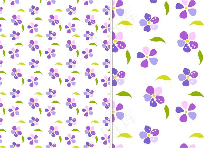 碎花底纹图案矢量CDRcdr矢量模版下载