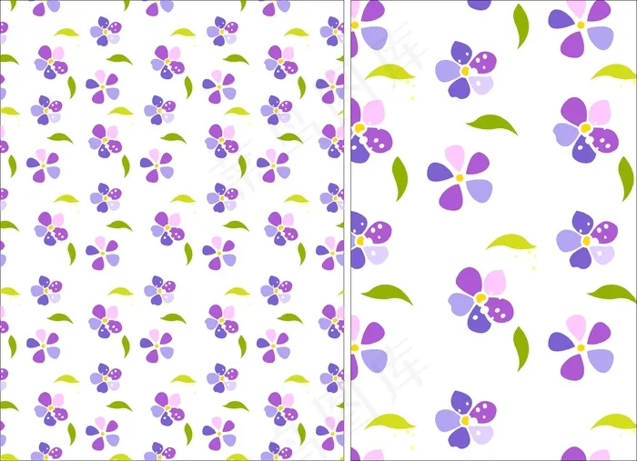 碎花底纹图案矢量CDRcdr矢量模版下载