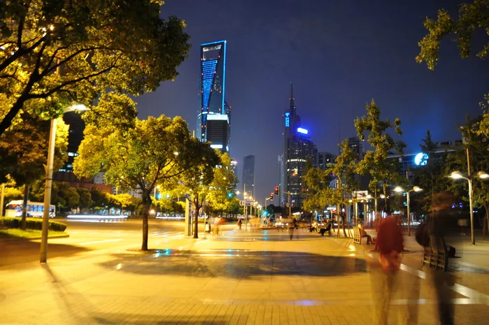 陆家嘴夜景图片