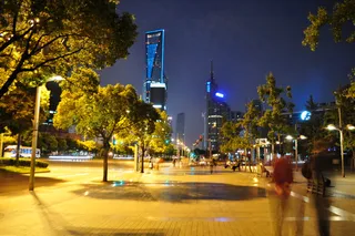 陆家嘴夜景图片