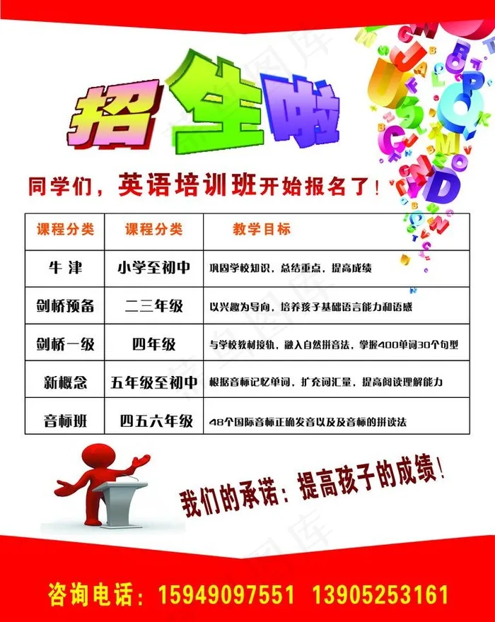培训招生海报图片