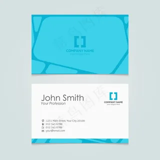 高档简洁大气商务名片矢量图