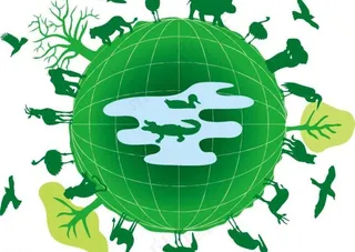 绿色地球环保背景图片