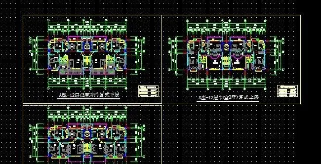 一梯二户高层户型设计图