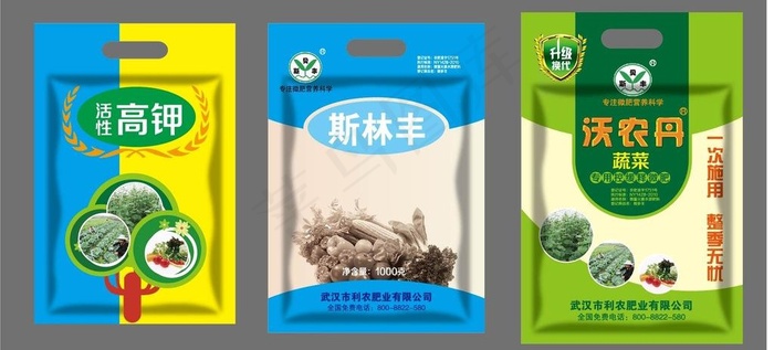 肥料包装袋图片ai矢量模版下载