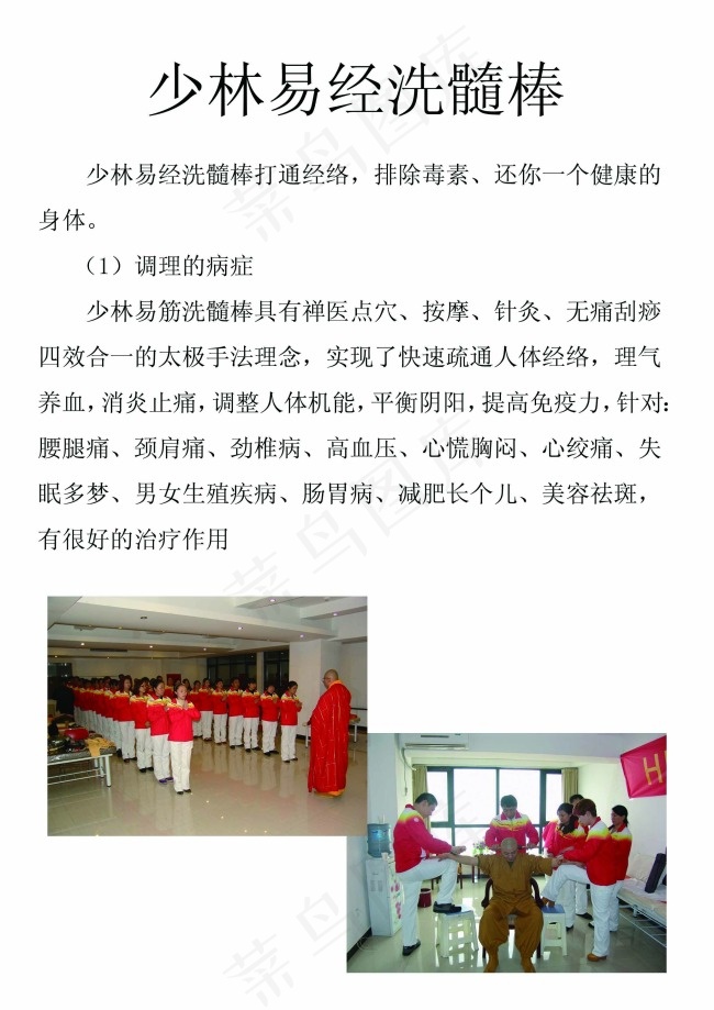 少林易经洗髓棒 宣传页psd模版下载
