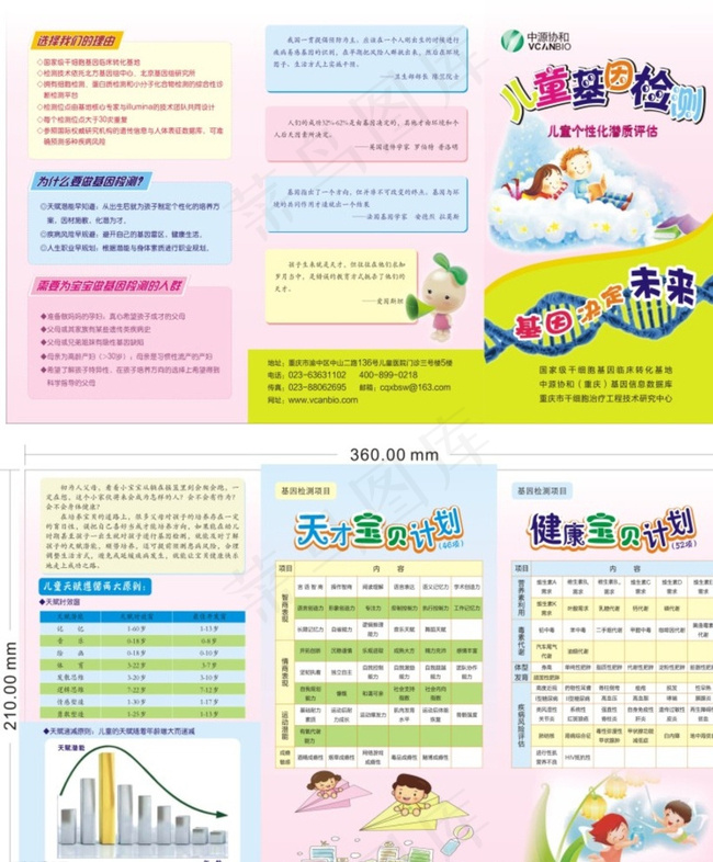 儿童基因检测宣传单图片