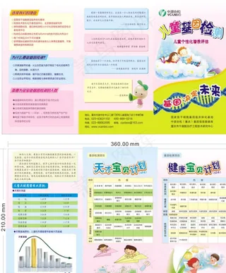 儿童基因检测宣传单图片