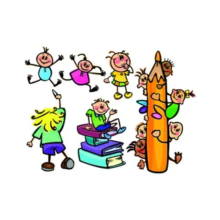 钢笔水羽毛笔与儿童免费下载