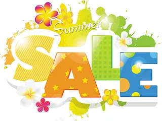 夏季时尚销售横幅矢量素材