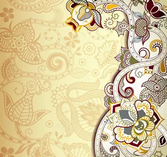 欧式花纹背景图片