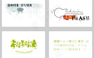 四款时尚潮流图案图片