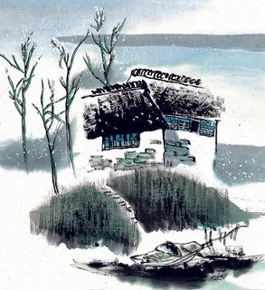 档子古风水墨山水画 档子古风水墨山水画