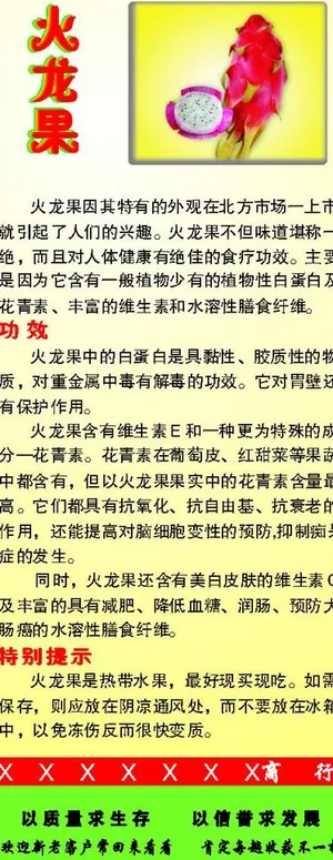 水果健康知识(火龙果)图片