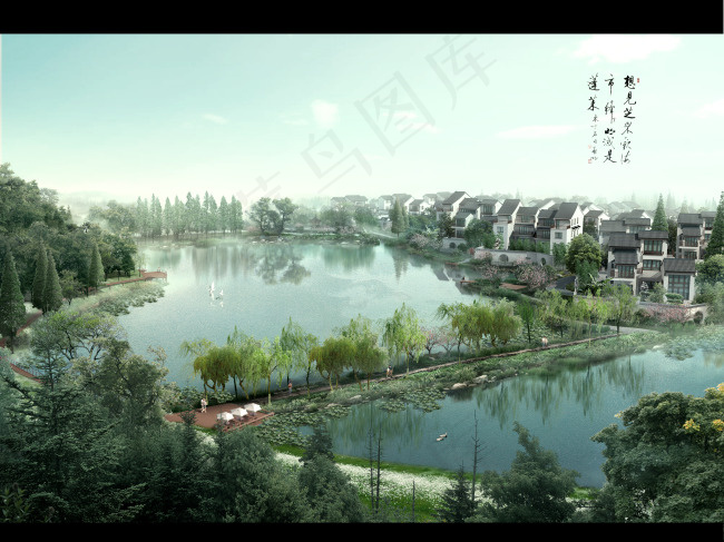 江南水乡(2778X2083(DPI:40))psd模版下载