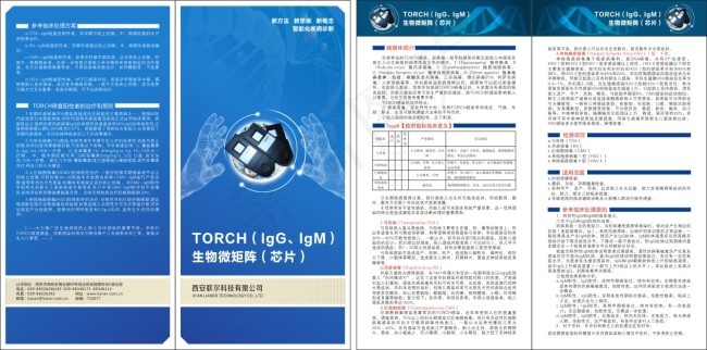 生物科技折页cdr矢量模版下载