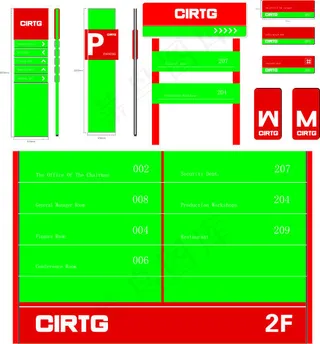 分布指示牌设计