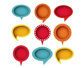 渐变色彩对话框矢量二