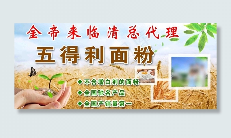 五得利面粉图片(7087X3402(DPI:72))psd模版下载