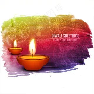 黄色背景矢量图