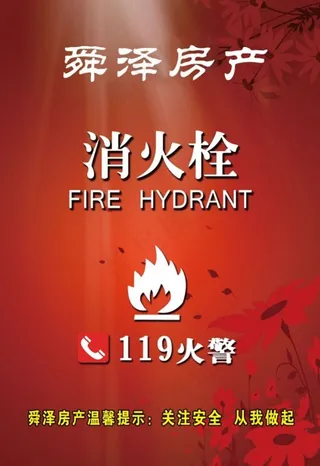 消防 警示 海报
