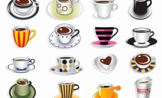 咖啡杯矢量集