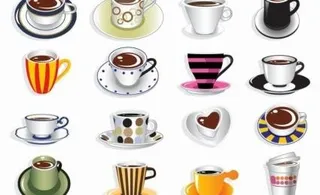 咖啡杯矢量集