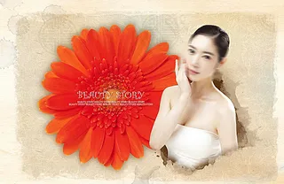 韩国美容护肤海报图片