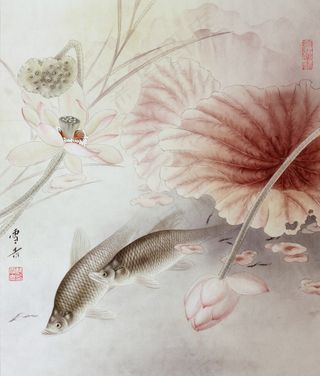 龚雪青工笔花鸟高清图