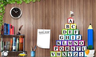 时尚学习教育主题海报图片