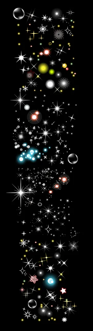 海报素材背景杂志自然可爱星光闪烁小...