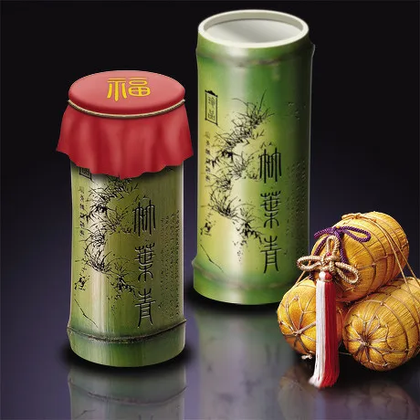 写实茶叶竹筒包装psd素材psd模版下载