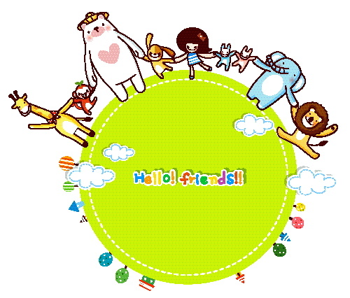 好朋友 卡通儿童插画 矢量EPS_...