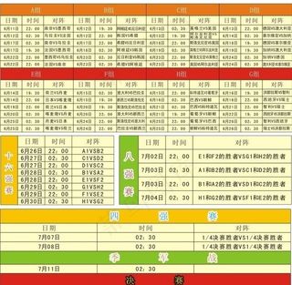 2010南非世界杯赛程表图片