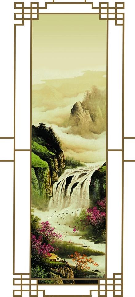 国画 移门