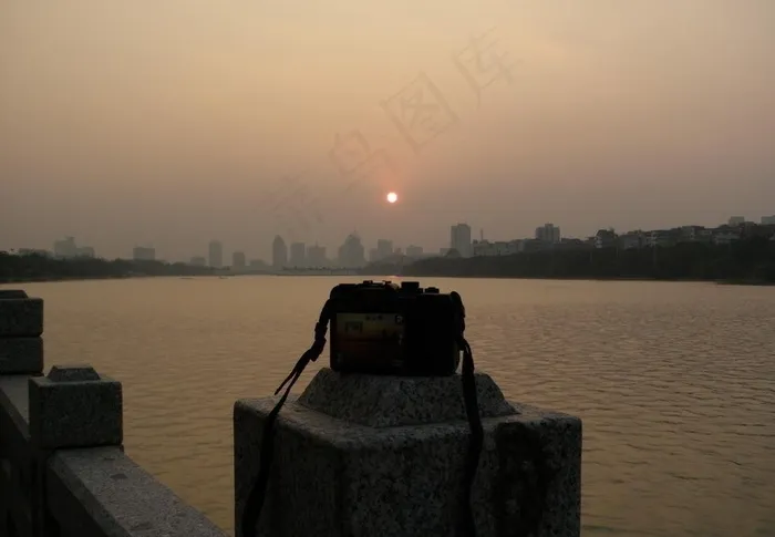 记录夕阳图片
