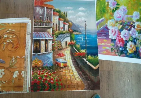 地中海油画图片 地中海油画图片