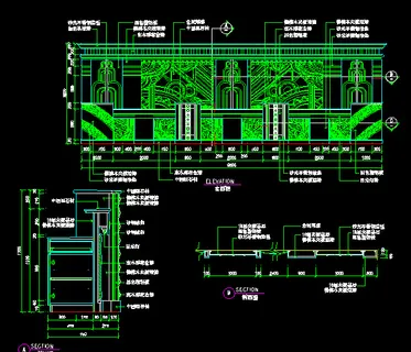 宾馆前台建筑图纸