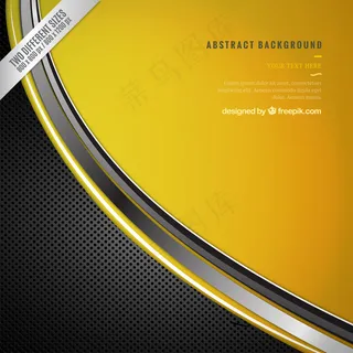 黄色背景矢量图