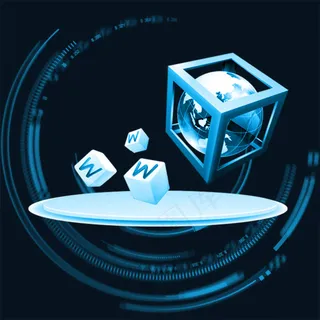 商务科技感蓝色主图背景 商务科技感蓝色主图背景