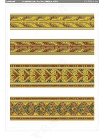 阿拉伯风边框方形花纹图案