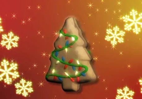 卡通圣诞树标清动态背景视频素材