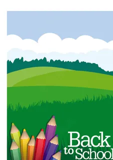 彩色铅笔插图矢量素材01