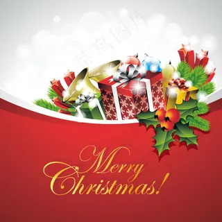 精美圣诞礼包海报矢量素材